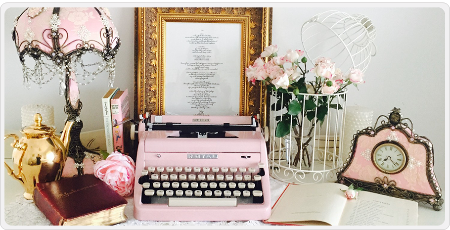 Royal Pink Typewriter