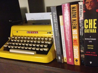 Royal Typewriter Yellow Alternate Angle