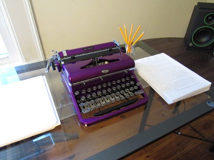 Purple Typewriter